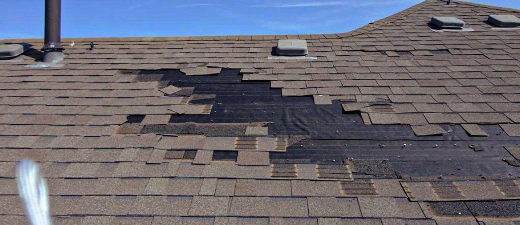 peeling paint , blistering roof