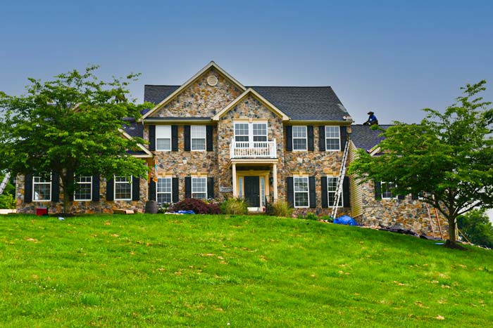 Roof protecting a home from the weather
