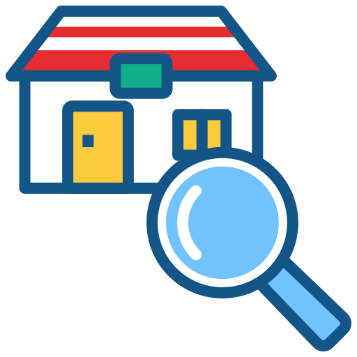 repair roof icon and house background