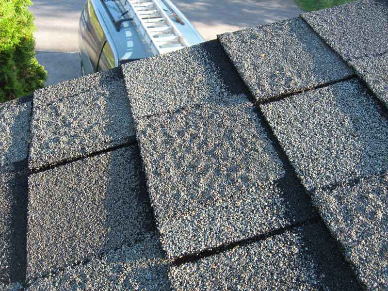 picture of composition shingles , how often roof replace